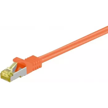 DSIT Cat.7 S/FTP (PiMF) RJ45 nätverkspatchkabel, orange, 7,5 m