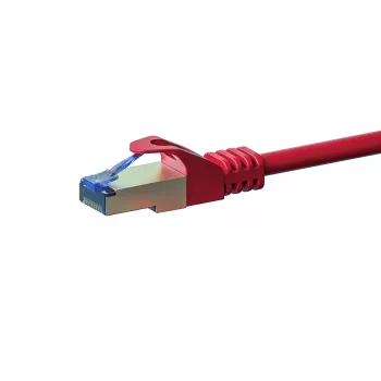 DSIT CAT 6a S/FTP LSOH nätverkspatchkabel, 0,25 m, röd