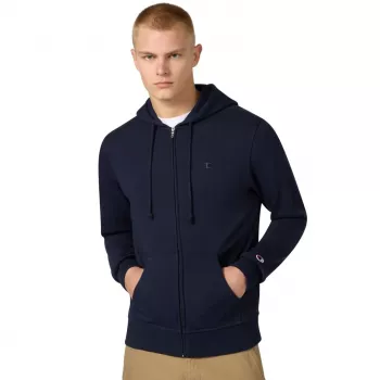 Champion Full Zip Hoodie sweatshirt herr navy BS501 storlek M