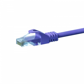 DSIT CAT5e U/UTP Ethernet Patch Cable, 0.25 m, Violet, 100% Copper, RJ45, Gigabit
