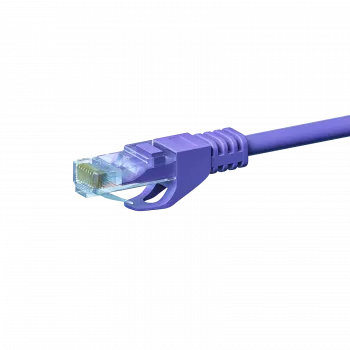 DSIT CAT5e nätverkspatchkabel, U/UTP, 3 m, violett, 100 % koppar (DC-58-030)