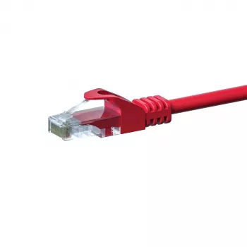 DSIT CAT5e U/UTP Ethernet Patch Cable, 1.5m, Red, CCA, RJ45, Gigabit
