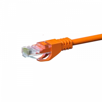 DSIT CAT 5e U/UTP Network Patch Cable, 2m, Orange, CCA, RJ45, Gigabit Ethernet