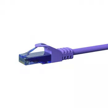 DSIT CAT6a nätverkskabel 100 % koppar U/UTP 0,50 m violett (DC-U6A8-005)