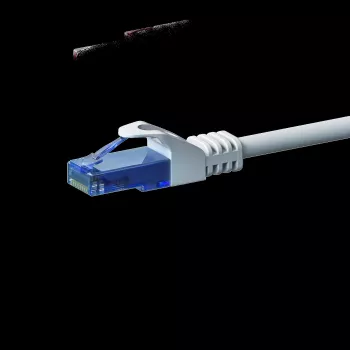 DSIT CAT6a nätverkskabel 100 % koppar – U/UTP – 5 meter – vit