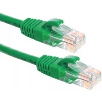DSIT CAT6a U/UTP 100% koppar Ethernet-patchkabel, 10 m, grön, RJ45, 10Gbps, 500MHz, litza, PVC-mantel