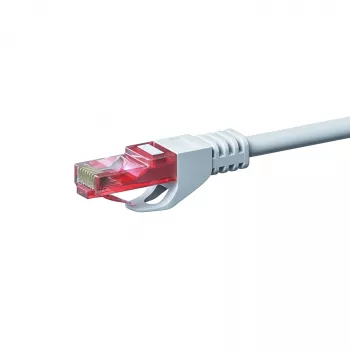 DSIT CAT6 U/UTP Gigabit Ethernet-patchkabel, 0,15 m, vit, 100 % koppar, RJ45, 250 MHz, PVC-mantel