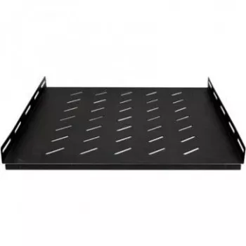 DSIT Heavy-Duty fast rackhylla för 600 mm djupa serverrack, 1U, 100 kg belastning, svart