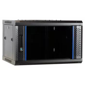 DSIT DS6404-F 4U väggmonterat serverchassi med glasdörr, omonterat, 600 x 450 mm