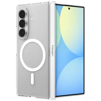 Spigen Air Skin Zero MagFit skal för Samsung Galaxy Z Fold 8 Ultra, MagSafe-kompatibelt, Clear White (ACS11495)