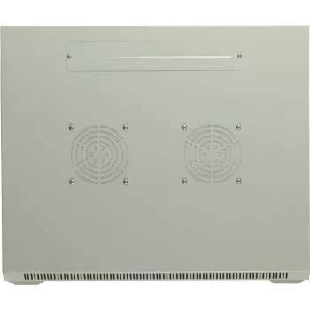DSIT 15U väggmonterat serverrackskåp med glasdörr, vit, 600x600x770 mm