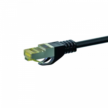 DSIT Cat.7 S/FTP PiMF RJ45 nätverkspatchkabel, 2 m, svart