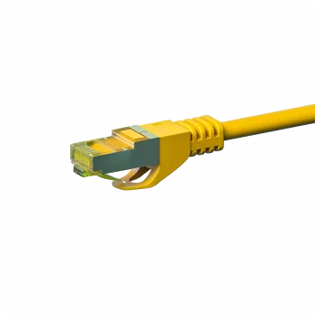 DSIT Cat.7 S/FTP PiMF RJ45 nätverkskabel, 15 m, gul, 10Gbps, LSZH