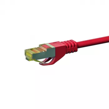 DSIT Cat.7 S/FTP PiMF RJ45 nätverkskabel, röd, 50 m (DC-75-500)