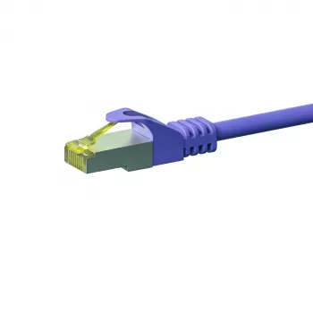 DSIT RJ45 nätverkskabel S/FTP (PiMF) Cat.7 kabel, violett, 50 m (DC-78-500)