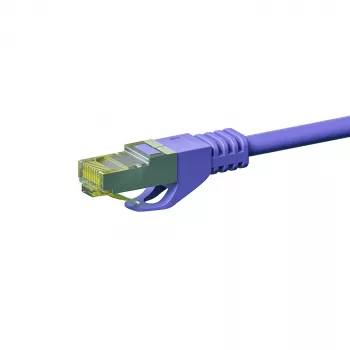 DSIT RJ45 nätverkskabel S/FTP (PiMF) Cat.7 kabel, violett, 50 m (DC-78-500)