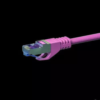 DSIT CAT 6a nätverkskabel LSOH - S/FTP - 2 meter - rosa (DC-6A9-020)