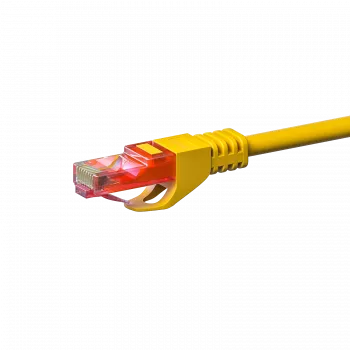 DSIT CAT6 U/UTP nätverkspatchkabel, 0,5 m, gul, 100 % koppar, RJ45, 1 Gbit/s, 250 MHz