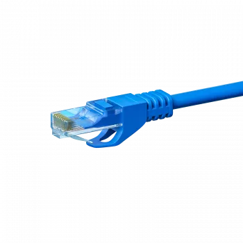 DSIT CAT 6 nätverkskabel U/UTP – 0,25 m – blå – CCA (DC-C64-002)