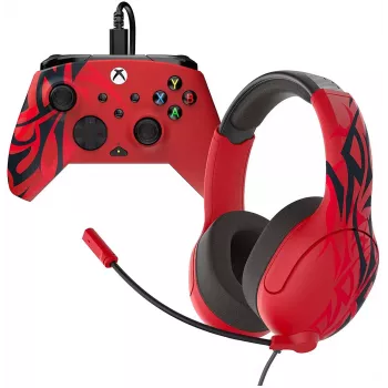 Kontroll- och headsetpaket Turtle Beach Airlite & Rematch för Xbox, Spirit Red (TBC-2201-65)