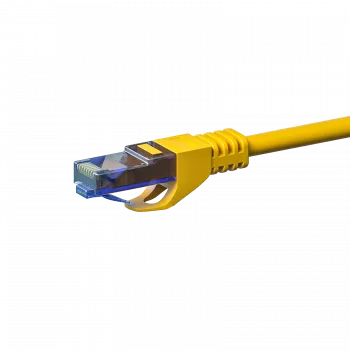 DSIT CAT6a U/UTP 100 % koppar nätverkskabel, 2 m, gul (DC-U6A7-020)