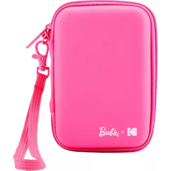 Kodak x Barbie EVA-skyddsfodral med avtagbar rem och nätfack för Printomatic och Step Slim, rosa (RODBCEPK)