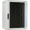 DSIT 15U väggmonterat serverskåp med glasdörr, vit, 600x450x770 mm (DS6415W)