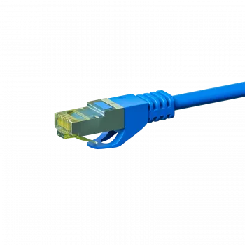 DSIT Cat.7 S/FTP PiMF RJ45 nätverkskabel, 0,25 m, blå