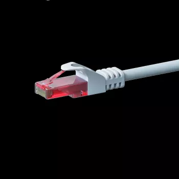 DSIT DC-62-020 CAT6 U/UTP nätverkskabel, 2 m, vit, 100 % koppar