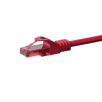 DSIT CAT6 nätverkskabel 100 % koppar – U/UTP – 10 meter – röd (DC-65-100)