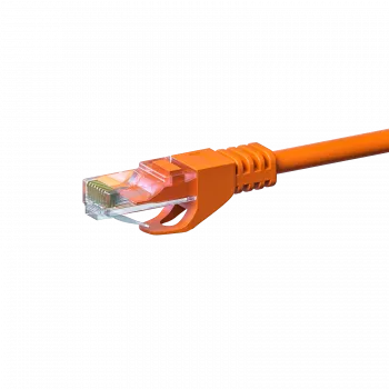 DSIT CAT 6 U/UTP nätverkspatchkabel, 10 m, orange, CCA, RJ45, 1 Gbps