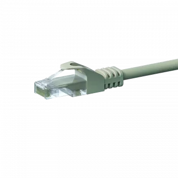 DSIT CAT5e U/UTP nätverkspatchkabel, 1 m, grå, 100 % koppar, RJ45, Gigabit Ethernet
