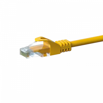 DSIT CAT5e nätverkskabel, U/UTP, 5 m, gul, 100 % koppar (DC-57-050)