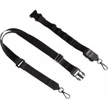 OtterBox 2-i-1 crossbodyrem med lanyardfäste - svart