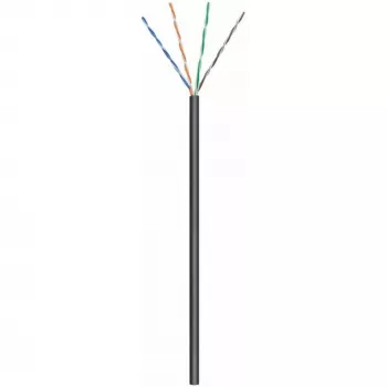 DSIT CAT6 utomhuskabel nätverkskabel U/UTP AWG 23/1 solid ledare 100 meter svart