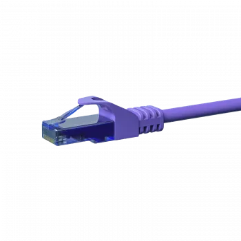 DSIT CAT6a nätverkskabel 100 % koppar – U/UTP – 0,15 m – violett (DC-U6A8-001)