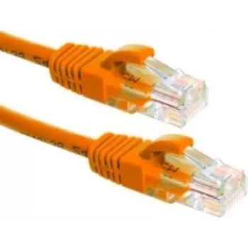 DSIT UTP CAT6a patchkabel, 0,25 m, orange, 100 % koppar (DC-U6A6-002)