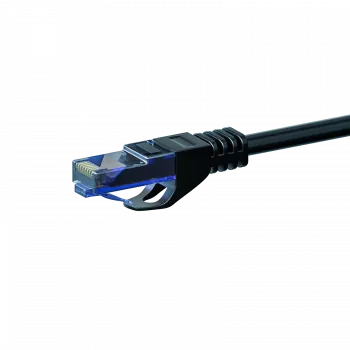 DSIT CAT6a nätverkskabel 100 % koppar - U/UTP - 1 meter - svart (DC-U6A0-010)