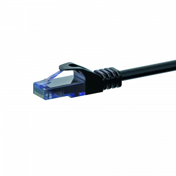 DSIT CAT6a U/UTP 100 % koppar Ethernet-patchkabel, 2 m, svart