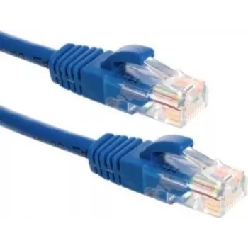 DSIT DC-U6A4-500 UTP Cat6a nätverkskabel, 100 % koppar, 50 m, blå