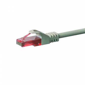 DSIT CAT6 U/UTP Ethernet-patchkabel, 0,15 m, grå, 100 % koppar, RJ45