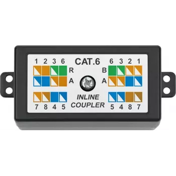 DSIT DANICOM CAT6 internetuttag (DS-CAT6-JB) – 10G PoE++ LSA-koppling, vit