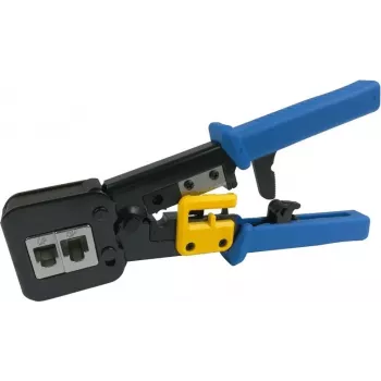 DSIT genomgående RJ45 crimptång med kabelklipp och avisoleringstång (DC-TOOL-RJ45-PT)