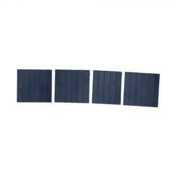 DSIT 3U DIN-skena täckplåtar för kapsling, 4-pack, grå