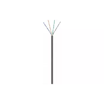 DSIT DANICOM CAT6A UTP 50 m utomhuskabel med solid ledare, PE-mantel (Fca) - svart