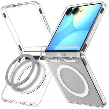 SPIGEN Ultra Hybrid Pro MagSafe Galaxy Z Flip8 klar/vit