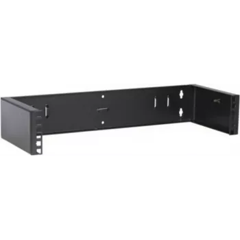 DSIT 2U 19 inch väggmonterad rackram, utan gångjärn, 180 mm djup, svart (DS-WMB2-S)