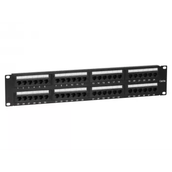 DS-IT CAT 5e UTP nätverkspatchpanel, 19 inch, 48-port (DS-Patch5-48UTP)