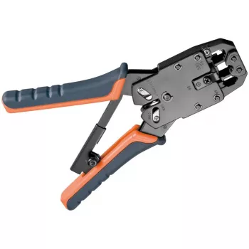 DSIT DC-TOOL-RJ45PRO professionellt crimpverktyg för RJ45-kontakter med kabelklippare och avisoleringstång