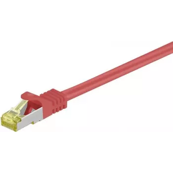 DSIT Cat.7 S/FTP nätverkskabel RJ45, PiMF, röd, 0,5m (DC-75-005)